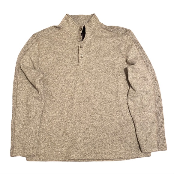 Van Heusen Sweaters | Van Heusen Flex Mock Turtleneck Sweater Pullover Size XXL | Color: Tan | Size: XXL | Achpek13's Closet